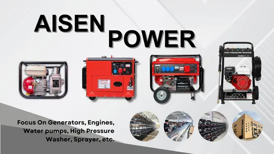 2kw to 10kw Aisen Power Portable Gasoline Power Generator Set Petrol Generator
